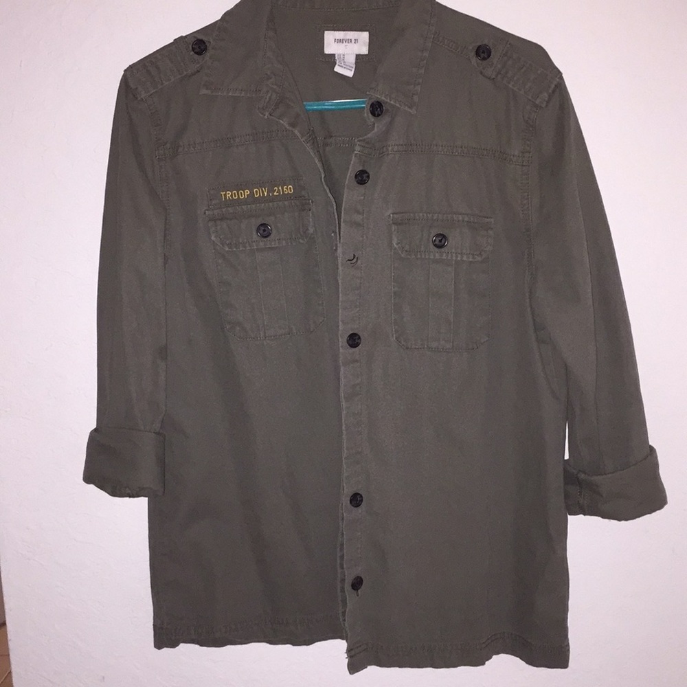 Green army jacket